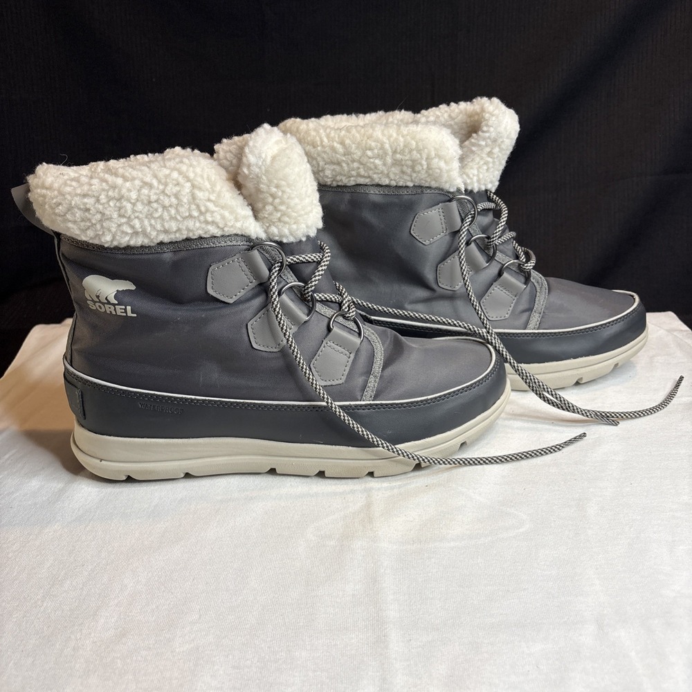 Sorel Womens Joan of Arctic Next Lite Winter Boots Size 10 Gray NL3040-052